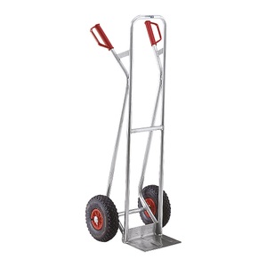 EUROKRAFT, EUROKRAFT Premium-Sackkarre aus Aluminium Modell L: für Großes und Sperriges mit komfortabler Luftbereifung, eurokraft pro Sackkarre aus Aluminium, Modell L: für Großes und Sperriges, mit komfortabler Luftbereifung