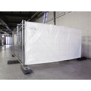 QUIPO, QUIPO Sichtschutzplane für Mobilzaun HxB 2000 x 3500 mm weiß, Schake Sichtschutzplane für Mobilzaun, HxB 2000 x 3500 mm, weiß