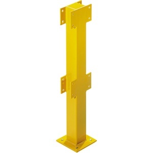 undefined, Pfosten für Sicherheitsgeländer für den Innenbereich Höhe 500 mm für 1 Balken, Mittelpfosten, CrashStop Pfosten für Sicherheitsgeländer, für den Innenbereich, Höhe 500 mm für 1 Balken, Mittelpfosten