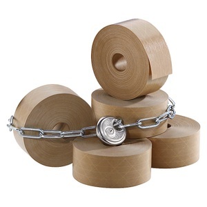 undefined, Nassklebeband Security Tape - mit Faden-Gitter-Geflecht Bandlänge 152,5 mm, 70 mm breit, VE 6 Rollen, ratioform Nassklebeband, Security Tape mit Faden-Gitter-Geflecht, VE 6 Rollen, braun, Bandbreite 70 mm