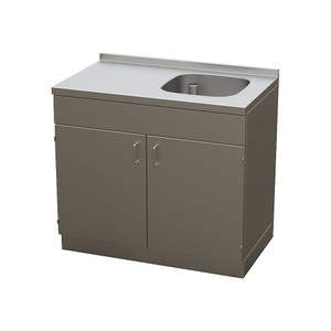 undefined, Reinraum-Spülentisch zweitürig, doppelwandig Gesamt-BxTxH 1200 x 600 x 900 mm, Reinraum-Spülentisch, zweitürig, doppelwandig, Gesamt-BxTxH 1200 x 600 x 900 mm