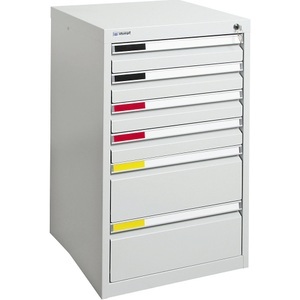 undefined, Schubladenschrank Breite 500 mm, 6 Schubladen lichtgrau, Schubladenschrank, Breite 500 mm, 6 Schubladen, lichtgrau