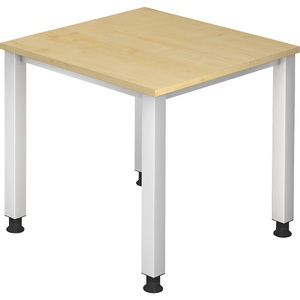 office akktiv, office akktiv RENATUS - Schreibtisch 4-Fuß-Gestell, Breite 800 mm Dekor Ahorn, 