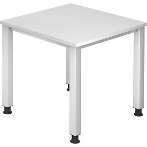 LIVIQUE, Schreibtisch Office, eurokraft pro RENATUS - Schreibtisch, 4-Fuß-Gestell, Breite 800 mm, weiß