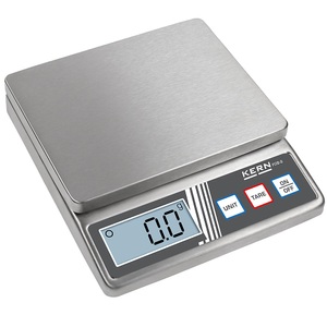 Kern, Kern Briefwaage Wägebereich (max.) 5 kg Ablesbarkeit 1 g batteriebetrieben Silber, Kern FOB 5K1S Briefwaage Wägebereich (max.) 5 kg Ablesbarkeit 1 g batteriebetrieben Silber