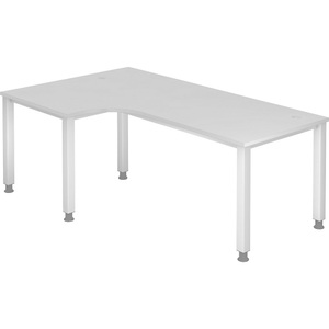 LIVIQUE, Schreibtisch Office, Hammerbacher Schreibtisch Q Serie Grau 1.200 x 2.000 x 685 mm VQS82/5