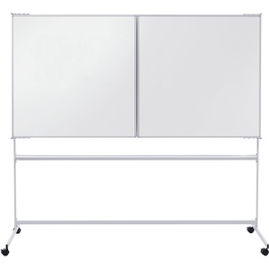 QUIPO, QUIPO Mobile Klapptafel BxH geöffnet, 3000 x 1890 mm Flügeltafelbreite 750 mm, eurokraft pro Mobile Klapptafel, Stahlblech, emailliert, BxH 3000 x 1890 mm