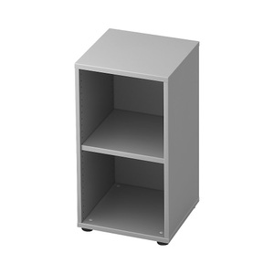 office akktiv, office akktiv ANNY - Büroregal 1 Fachboden, HxBxT 748 x 400 x 400 mm lichtgrau, 