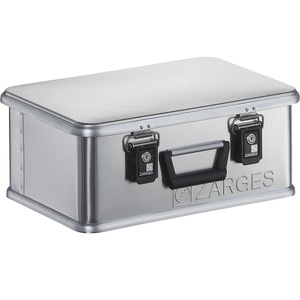 Zarges, ZARGES Alu-Box MINI XS Inhalt 24 l Innen-LxBxH 450 x 290 x 180 mm, ZARGES Alu-Transportbox Mini XS, mit Klappverschluss, LxBxH 500 x 340 x 200 mm, 24 Liter