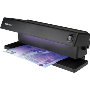 Safescan, Safescan Falschgeld-Prüfgerät SAFESCAN 45 UV doppelte UV Lampe, Safescan Geldscheinprüfgerät 45 UV Schwarz