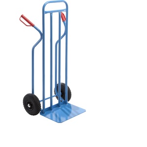 EUROKRAFT, EUROKRAFT Premium-Sackkarre aus Stahl Modell XXL, extragroße Schaufel Luftbereifung, eurokraft pro Sackkarre aus Stahl, Modell XXL, extragroße Schaufel, Luftbereifung