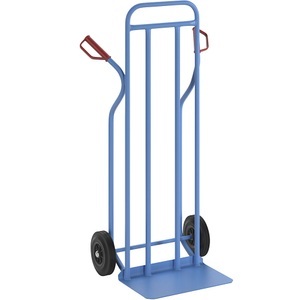 EUROKRAFT, EUROKRAFT Premium-Sackkarre aus Stahl Modell XXL, extragroße Schaufel Vollgummibereifung, eurokraft pro Sackkarre aus Stahl, Modell XXL, extragroße Schaufel, Vollgummibereifung