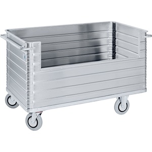 Zarges, ZARGES Alu-Kastenwagen Inhalt 945 l mit 250 mm tiefem Seitenwandausschnitt, ZARGES Alu-Kastenwagen, Inhalt 945 l, mit 250 mm tiefem Seitenwandausschnitt
