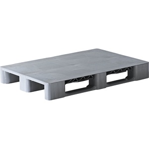 EUROKRAFT, EUROKRAFT Kufenpalette aus Kunststoff Traglast dynamisch 2500 kg, LxB 1200 x 800 mm grau, ab 10 Stk, ratioform Kunststoff-Kufenpalette, LxB 1200 x 800 mm, mit Stahlverstärkung, grau, ab 10 Stk