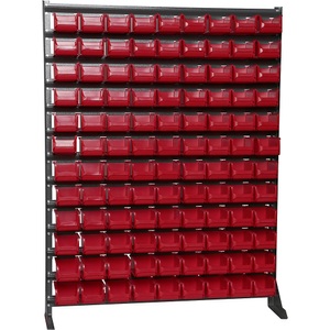 undefined, Lagerregal, Breite 1020 mm mit Sichtlagerkästen HxT 1320 x 200 mm, Kleinteileregal, Breite 1020 mm, mit Sichtlagerkästen, HxT 1320 x 200 mm