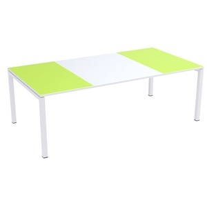 Paperflow, Konferenztisch easyDesk®, Paperflow Konferenztisch easyDesk®, HxBxT 750 x 2200 x 1140 mm, weiß/grün