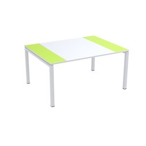 Paperflow, Konferenztisch easyDesk®, Paperflow Konferenztisch easyDesk®, HxBxT 750 x 1500 x 1160 mm, weiß/grün