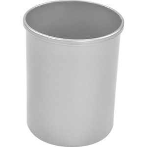 undefined, Papierkorb, Metall, rund Volumen 15 l, HxØ 309 x 255 mm silber, Vepa Bins Metall Abfalleimer 25,5 x 36 cm Silber
