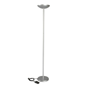 Maul, MAUL Stand-Halogen-Deckenfluter 230 W, dimmbar silber, Maul 8254095 Stehlampe Halogen R7s 120 W Silber