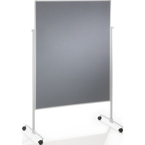magnetoplan, magnetoplan Moderationstafel EVOLUTION plus einteilig Filz grau, Magnetop Design-Moderatorentafel, Filz grau, einteilig, 1151101