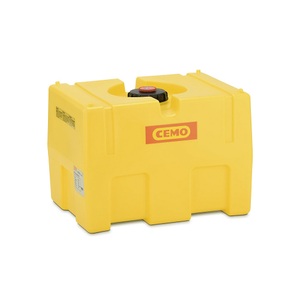 undefined, PE-Fass kastenförmig, gelb PE-Fass, kastenförmig 200 l, PE-Fass, kastenförmig, Polyethylen, Einfüllöffnung ø 140 mm mit Schraubdeckel, ohne Schwallwand, gelb, B 600 x T 800 x H 590 mm, 200 l