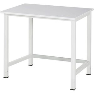 RAU, RAU Werktisch, höhenverstellbar Melamin-Platte Breite 1000 mm, RAU Arbeitstisch für Arbeitsplatzsystem Serie 900, Höhe 825 - 1025 mm, Spanplatte MF-beschichtet, Breite 1000 mm