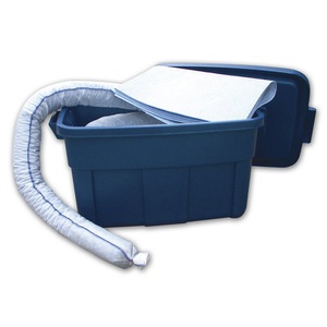 undefined, Leckage-Notfallset in Transportbox Ausführung Öl, Leckage Notfallset, für bis zu 50 l Öle, Benzin & Diesel, in praktischer Transportbox