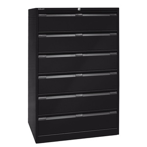Bisley, BISLEY Karteischrank dreibahnig, DIN A5, 6 Schubladen schwarz, BISLEY Karteischrank, dreibahnig, DIN A5, 6 Schubladen, schwarz