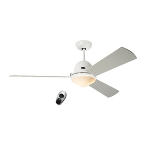 undefined, Deckenventilator LIBECCIO mit Fernbedienung Kirschbaum / Ahorn / Lack lichtgrau / Lack weiß, Deckenventilator Libeccio Weiß mit Licht
