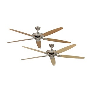 undefined, Deckenventilator CLASSIC ROYAL Rotorblatt-Ø 1800 mm Ahorn / Buche / Chrom gebürstet, CasaFan CLASSIC ROYAL 180 BN Ahorn/Buche Deckenventilator 61 W (Ø x H) 180 cm x 275 mm Chrom (gebürstet)