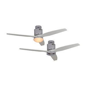 undefined, Deckenventilator AERODYNAMIX Rotorblatt-Ø 1320 mm Lack weiß / Chrom glänzend, 