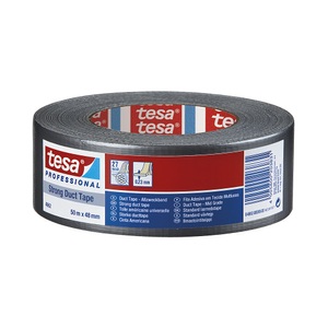 Tesa, tesa Gewebeband tesa® 4662 schwarz, VE 48 Rollen, tesa Gewebeband, tesa® 4662 Steinband, VE 48 Rollen, schwarz, Bandbreite 48 mm