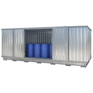 undefined, Gefahrstoff-Lagercontainer für gewässergefährdende Medien Außen-HxBxT 2385 x 6075 x 2875 mm verzinkt, LaCont Gefahrstoff-Lagercontainer für gewässergefährdende Medien, Außen-HxBxT 2385 x 6075 x 2875 mm, verzinkt