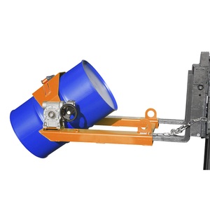 undefined, Fasskipper für Stapler- und Kranbetrieb, mit Handkurbel lackiert gelborange, Fasskipper FLEX, mit Handkurbel, orange lackiert