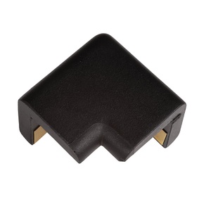 SHG, SHG Knuffi® Schutzecke Typ H, 2D, VE 4 Stk schwarz, Schutzecke für Knuffi Eckschutzprofil Typ H, L 42 x B 22 mm, selbstklebend, PU-Schaum, 2-schenkelig, schwarz