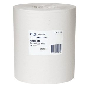 undefined, Papierrolle VE 6 Stk Tissue weiß, 1-lagig, unperforiert, TORK 120155 Reinigungstücher 1 lagig