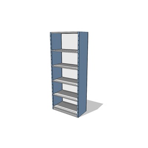 undefined, Regal-Schrank-System mit Rück- und Seitenwänden Regalhöhe 2500 mm Grundregal Breite x Tiefe 930 x 500 mm, 