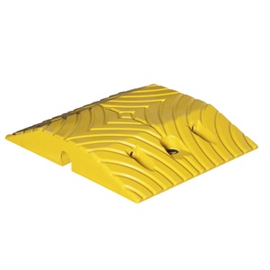undefined, Anlehnbügel VUELTA Rundrohr 48/3 mm feuerverzinkt, zum Einbetonieren, Fahrbahnschwelle, max. 20 km/h Richtgeschwindigkeit, LxB 340 x 250 mm, Normelement gelb