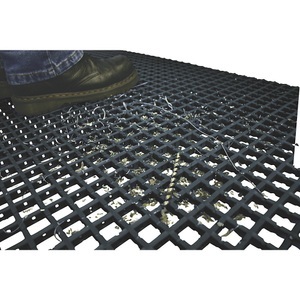 undefined, Anti-Ermüdungsmatte aus Vinyl, beidseitig nutzbar einfach gewebt, pro lfd. m Maschenweite 22 x 22 mm, schwarz, COBA Anti-Ermüdungsmatte aus Vinyl, COBAmat®, einfach gewebt, pro lfd. m, Maschenweite 22 x 22 mm, schwarz