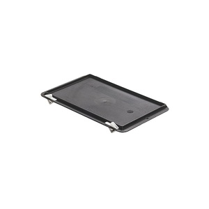 Verschluss-Deckel für LxB 300 x 200 mm schwarz, VE 5 Stk