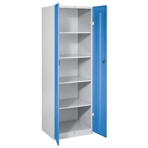 Wolf, Wolf Stahlschrank Breite 600 mm, 4 Böden Türen lichtblau, Wolf Stahlschrank, Breite 600 mm, 4 Böden, Türen lichtblau