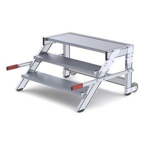 undefined, Treppenpodest Stufenbreite 1000 mm, Tragfähigkeit 200 kg 3 Stufen, MUNK Treppenpodest, Stufenbreite 1000 mm, Tragfähigkeit 200 kg, 3 Stufen