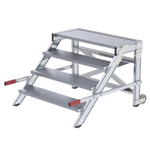 undefined, Treppenpodest Stufenbreite 1000 mm, Tragfähigkeit 200 kg 4 Stufen, MUNK Treppenpodest, Stufenbreite 1000 mm, Tragfähigkeit 200 kg, 4 Stufen