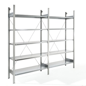 EUROKRAFT, EUROKRAFT Fachboden-Steckregal, verzinkt Regalhöhe 2350 mm, Fachbodenbreite 1215 mm Anbauregal, Fachbodentiefe 450 mm, eurokraft pro Fachboden-Steckregal, verzinkt, einseitig, Regalhöhe 2350 mm, Fachbodenbreite 1215 mm, Anbauregal, Fachbodentiefe 450 mm