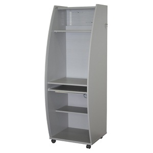office akktiv, office akktiv Computerschrank mit Kunststoffrollladen, mobil Basic Variante, HxBxT 1785 x 600 x 630 mm 2 Fachböden BxT 560 x 300 mm, eurokraft pro Computerschrank mit Kunststoffrollladen, mobil, Basic Variante, HxBxT 1785 x 600 x 630 mm, 2 Fachböden BxT 560 x 300 mm