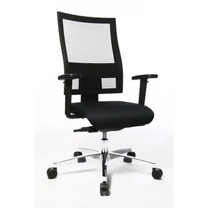 Topstar, Topstar Bürodrehstuhl PROFI NET 11 höhenverstellbare Armlehnen mit Softpad-Auflage schwarz, Topstar Bürostuhl PROFI NET 11, höhenverstellbare Armlehnen mit Softpad-Auflage, schwarz