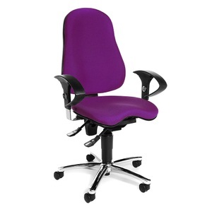 Topstar, Topstar Bürodrehstuhl SITNESS 10 mit verstellbaren Armlehnen lila, Topstar Bürostuhl SITNESS 10, mit verstellbaren Armlehnen, lila