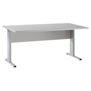 PETRA - Schreibtisch HxBxT 720 x 1600 x 800 mm lichtgrau