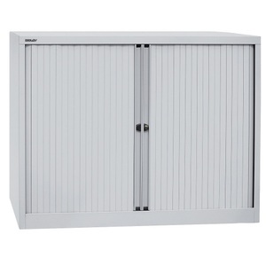 Bisley, BISLEY Euro-Rollladenschrank Breite 1200 mm, 2 Fachböden lichtgrau, BISLEY Euro-Rollladenschrank, Breite 1200 mm, 2 Fachböden, lichtgrau