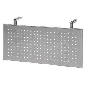undefined, Sichtblende aus Lochblech weißaluminium für Eckwinkel 90°, Sichtblende aus Lochblech, weißaluminium, für Eckwinkel 90°